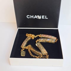 Rare SS 1997 Chanel Holographic Acrylic Chain Belt