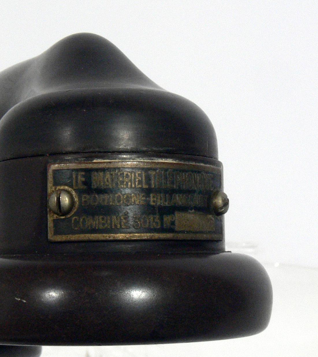 Français Rare téléphone SS Normandie Bakelite