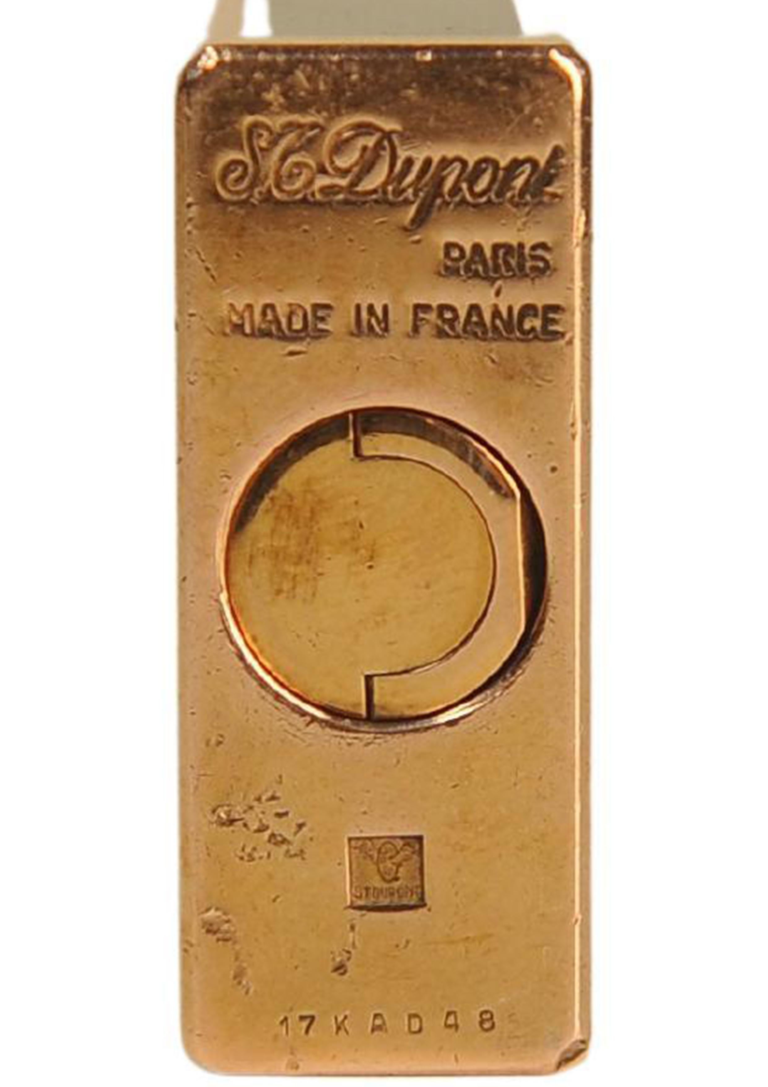 Rare S.T Dupont Gold Plated Green Laque De Chine Ligne 1 Lighter Bon état - En vente à Reading, Berkshire