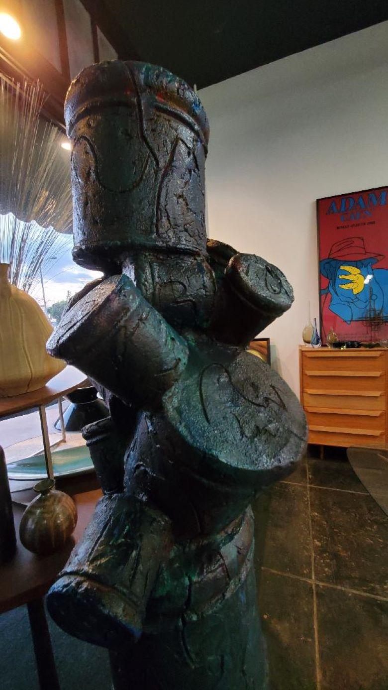 RARE sculpture en céramique abstraite de Stan Bitters des années 1970 en vente 1