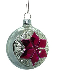 Rare Star on a Ball Christmas Ornament Vintage, German, 1920s