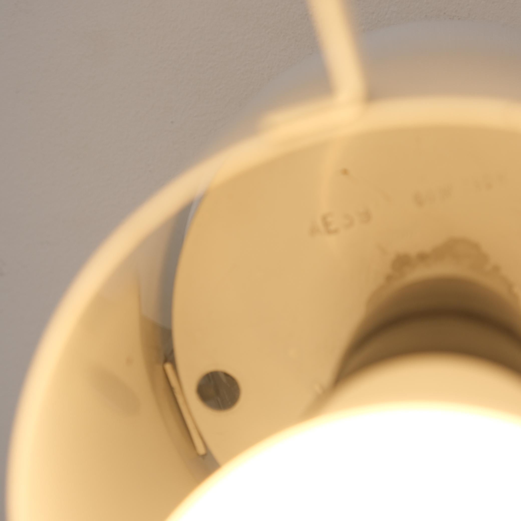 Metà XX secolo Rara lampada da soffitto 