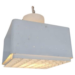 Rara lámpara de techo "Cielo estrellado" Model. A E 39 en blanco, Itsu Años 50