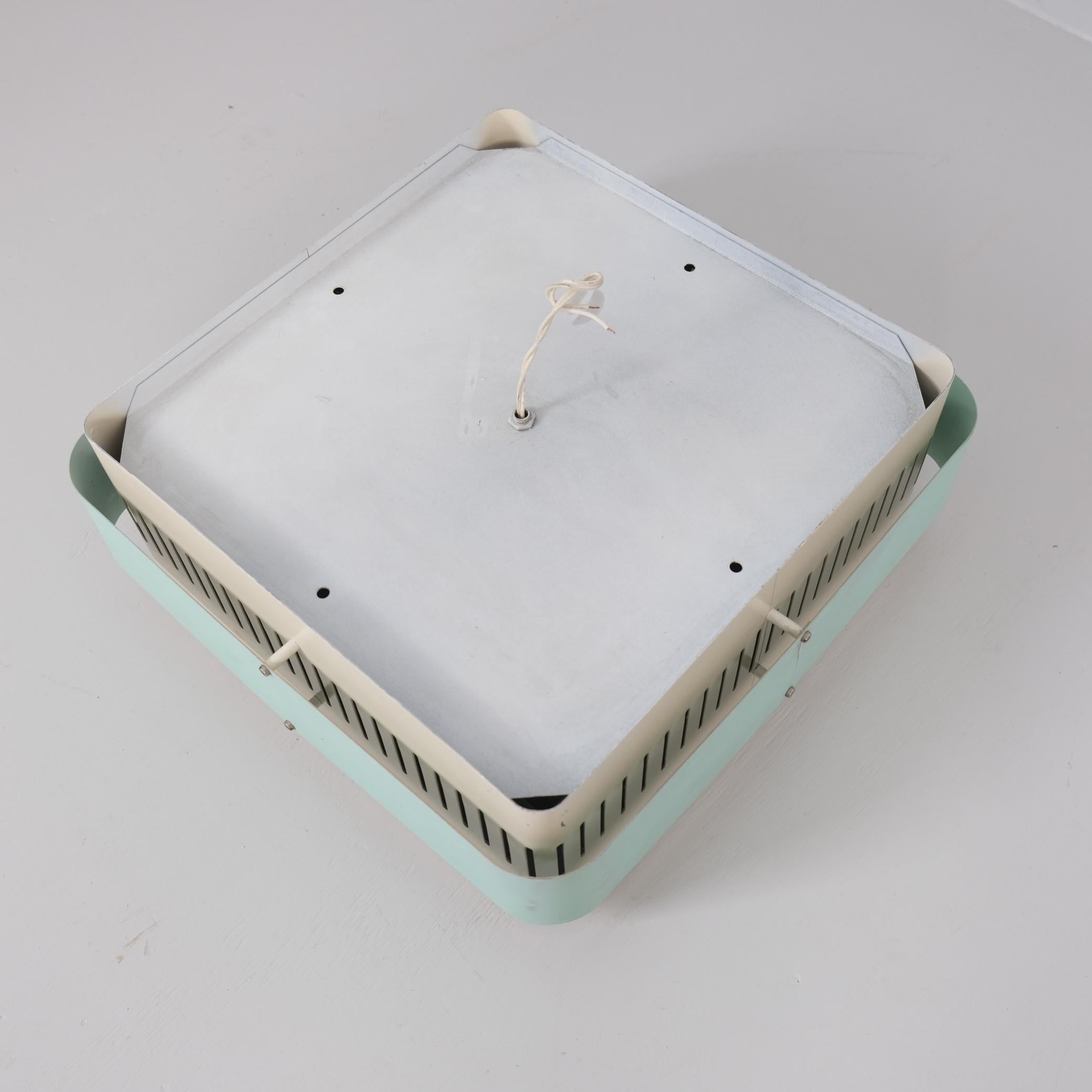 Seltene Deckenleuchte „Starry Sky“ Modell. AE 37 in Türkis und Weiß, Itsu 1950er Jahre im Angebot 5