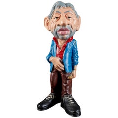 Rare Statue Figurine Effigie Caricature de Serge Gainsbourg