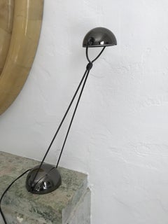 Rare Stefano Cevoli Gunmetal Meridiana Postmodern Table Desk Task Lamp
