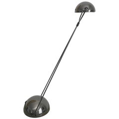 Rare Stefano Cevoli Gunmetal Meridiana Postmodern Table Desk Task Lamp