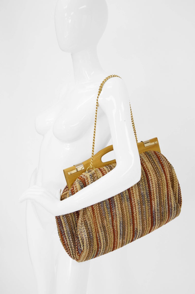 stella mccartney raffia tote bag