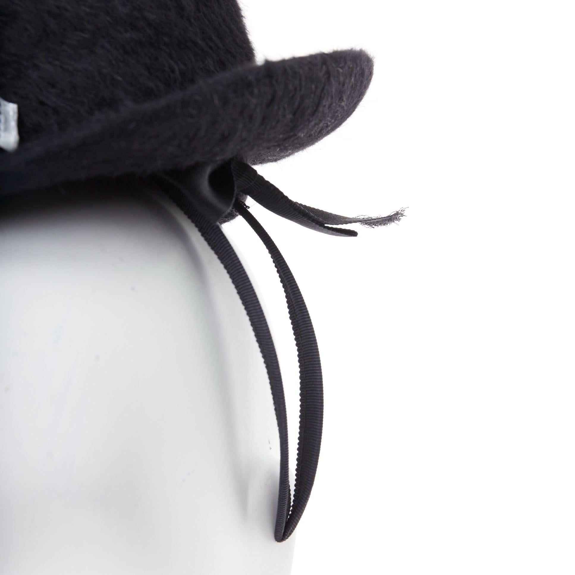 rare STEPHEN JONES MILLINERY 2008 PLU melusine mini trilby multi label top hat For Sale 2