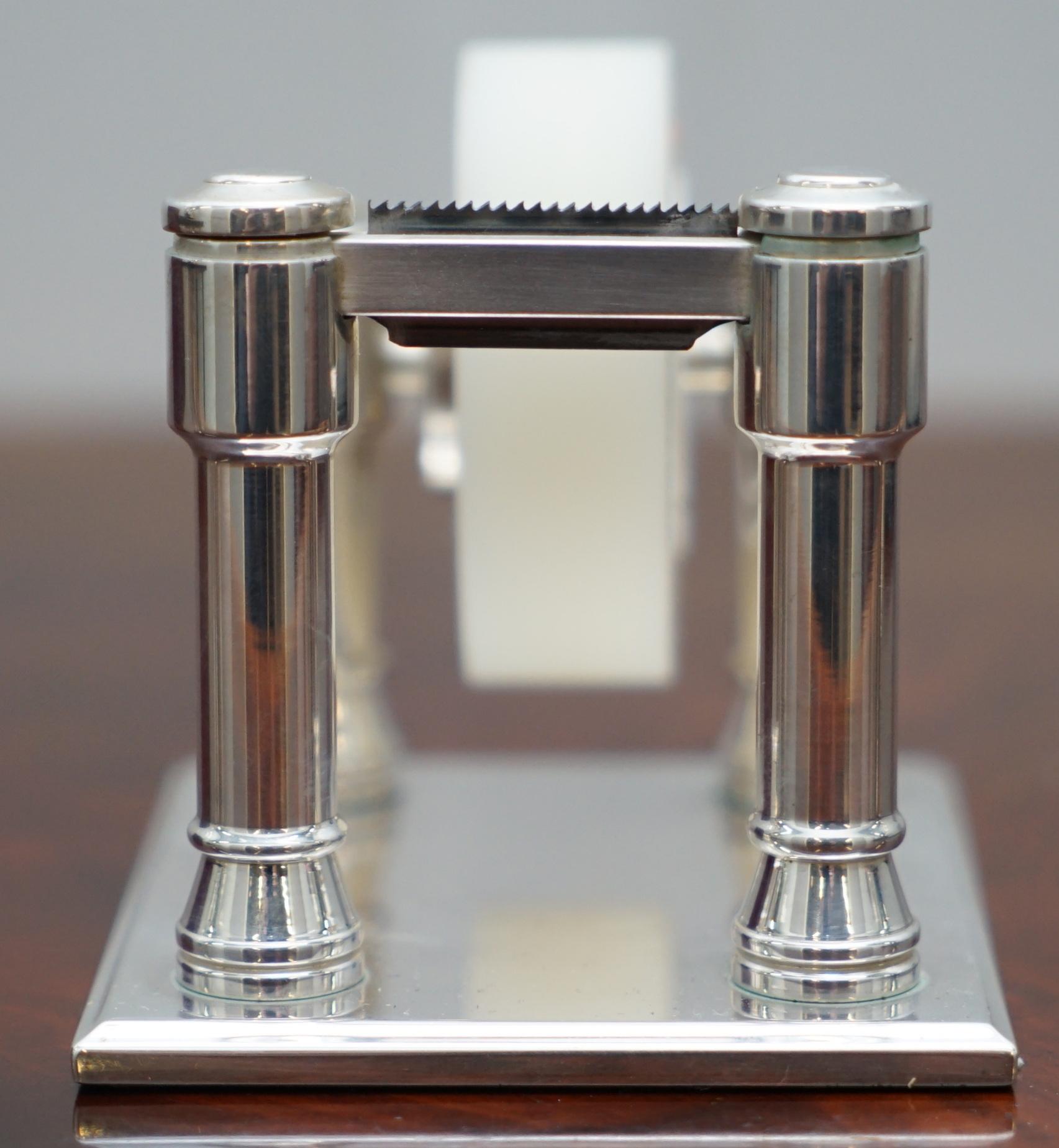 Rare Sterling Silver Asprey London Luxury Premium Tape Dispenser Original Box 1