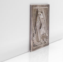 Rare Sterling Silver Plaque By Dunstan Pruden Of St Michael London 1972