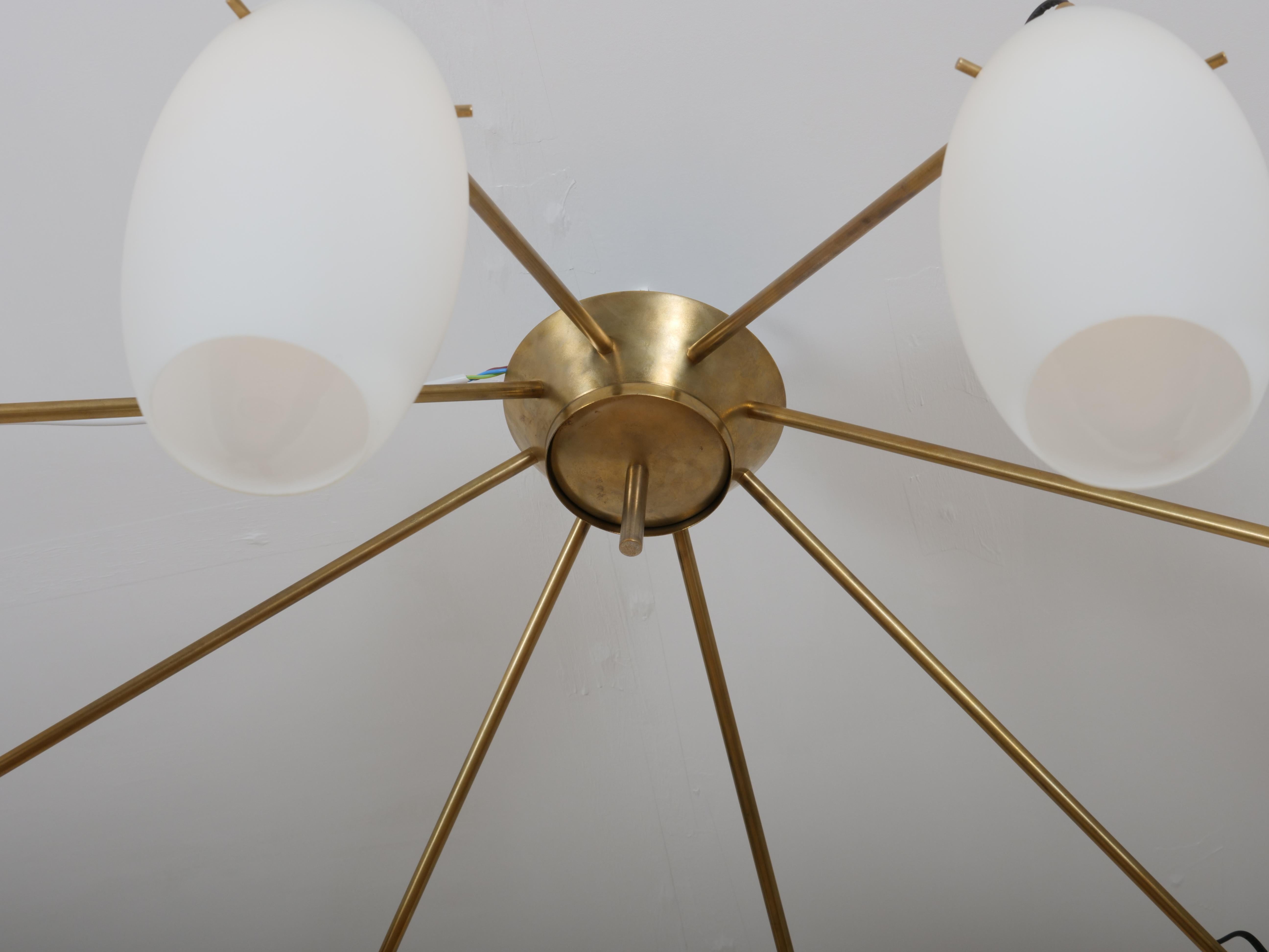 Rare Stilnovo chandelier For Sale 1