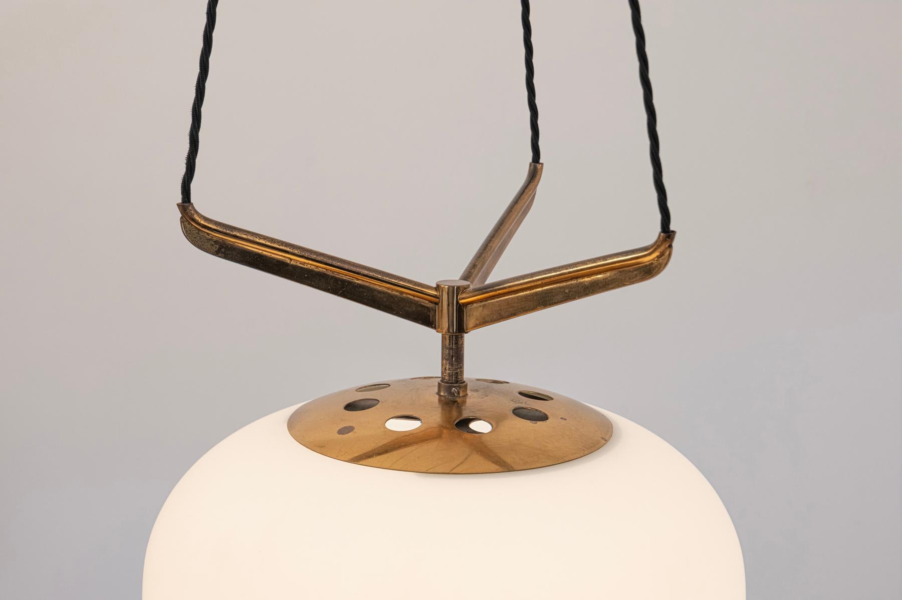 Rara lámpara de araña Stilnovo Italia c1950 mediados del siglo XX en venta