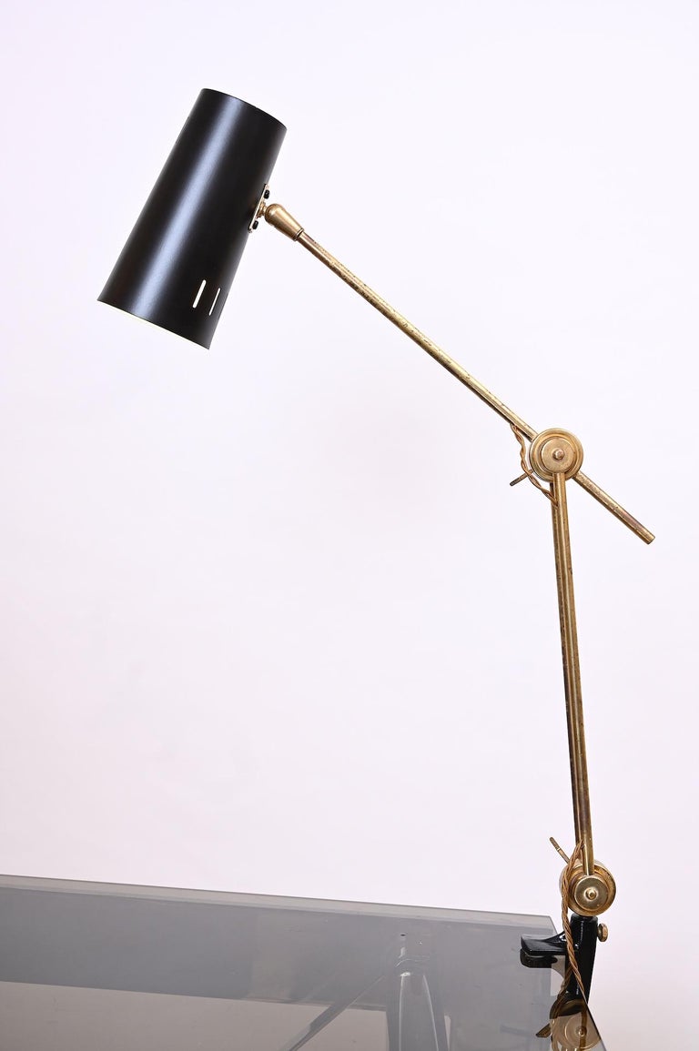 Rare Stilnovo Clamp Desk Lamp, circa 1950 For Sale at 1stDibs | stilnovo desk  lamp, clamp on desk lamp, clamping desk lamp