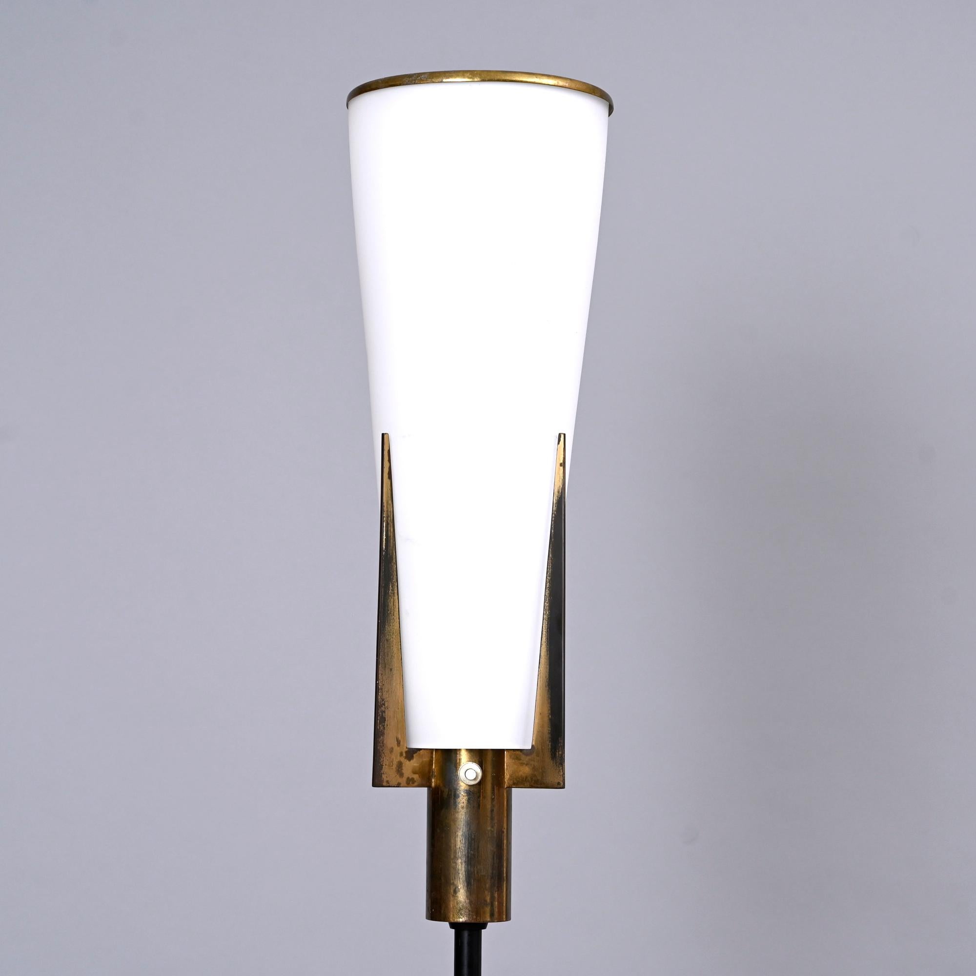 Milieu du XXe siècle Rare lampadaire Stilnovo, Italie, C1950 en vente
