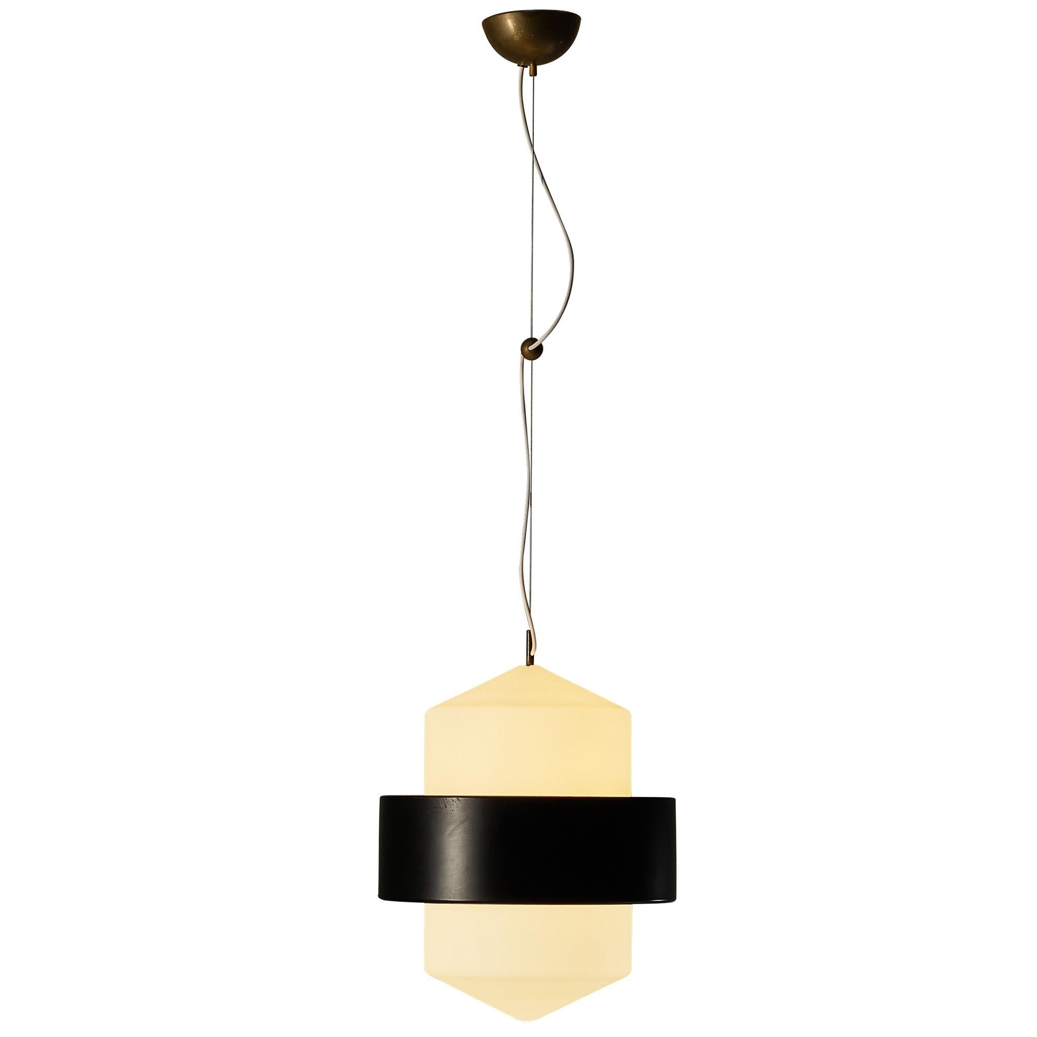 Rare Stilnovo Mid-Century Modern Pendant Lamp