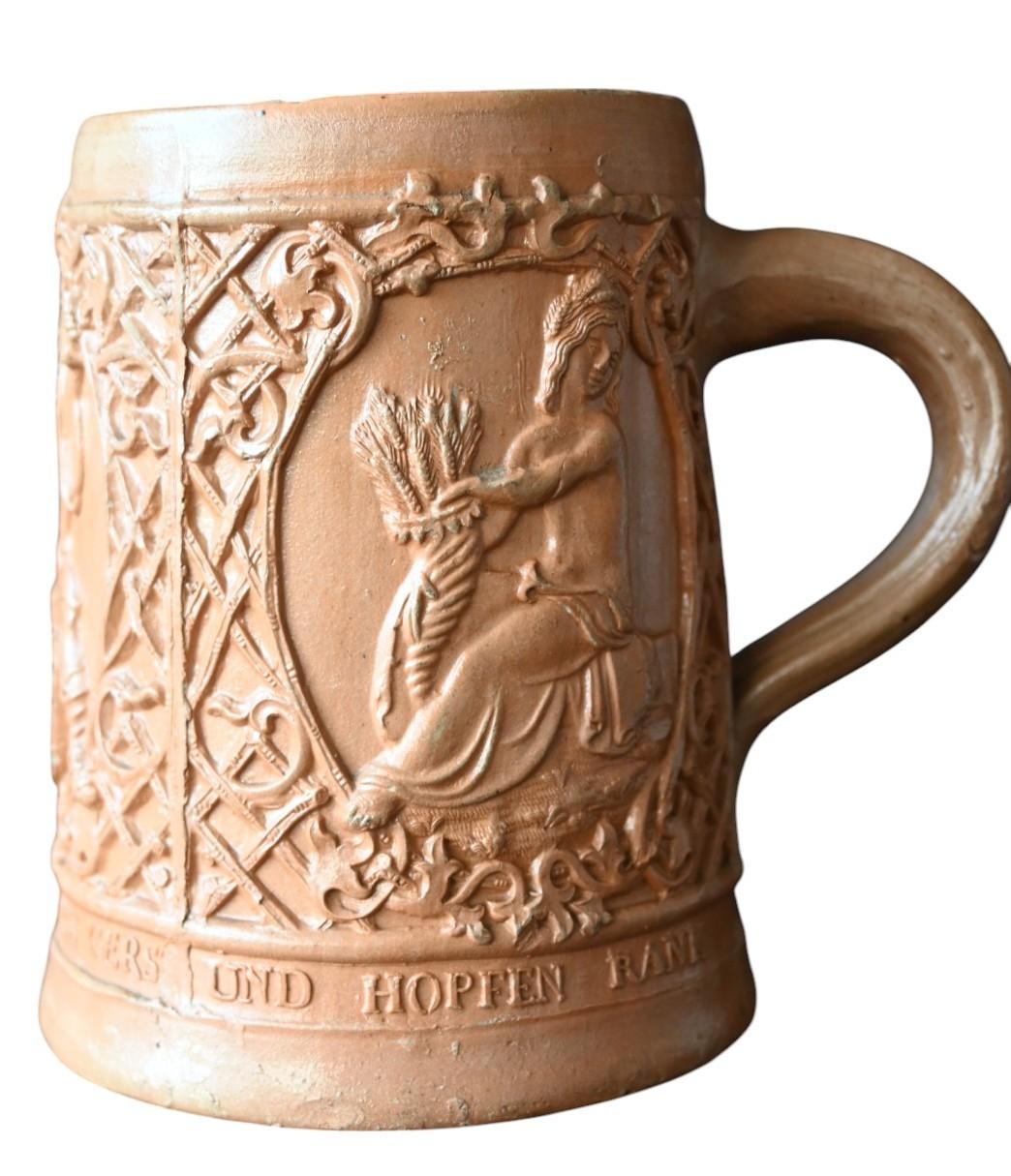 Belge Rare chope à bière en grès de Raeren, vers 1680-1720 en vente