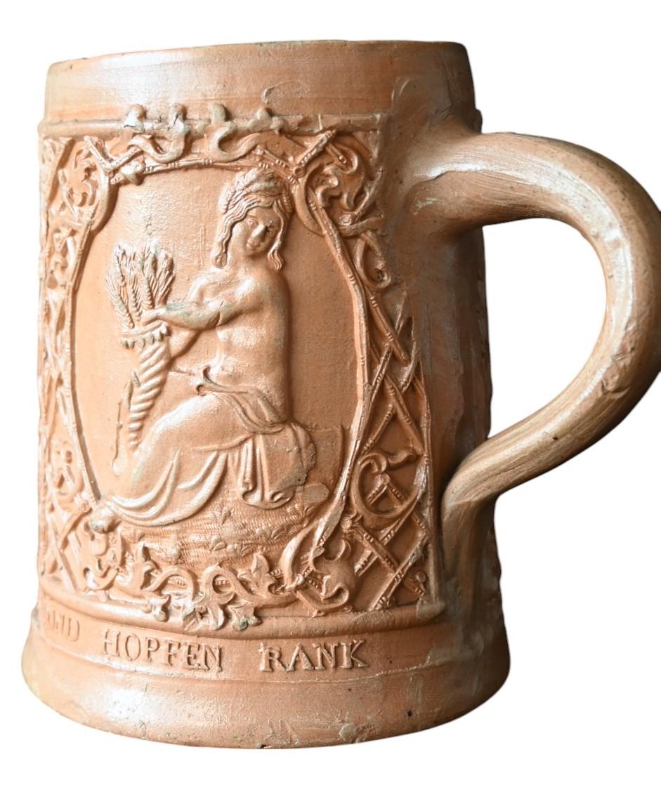 Rare chope à bière en grès de Raeren, vers 1680-1720 Bon état - En vente à Bilzen, BE
