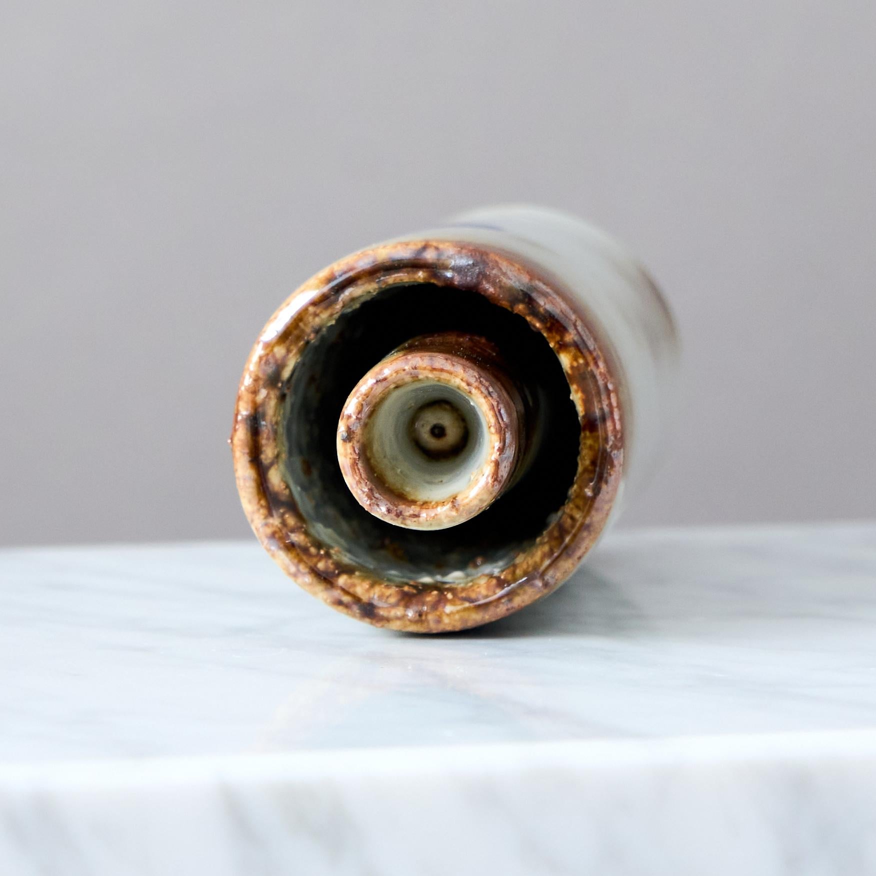 Rare Stoneware Candlestick by Bjorn Wiinblad. Rosenthal Germany, 1960s For Sale 1