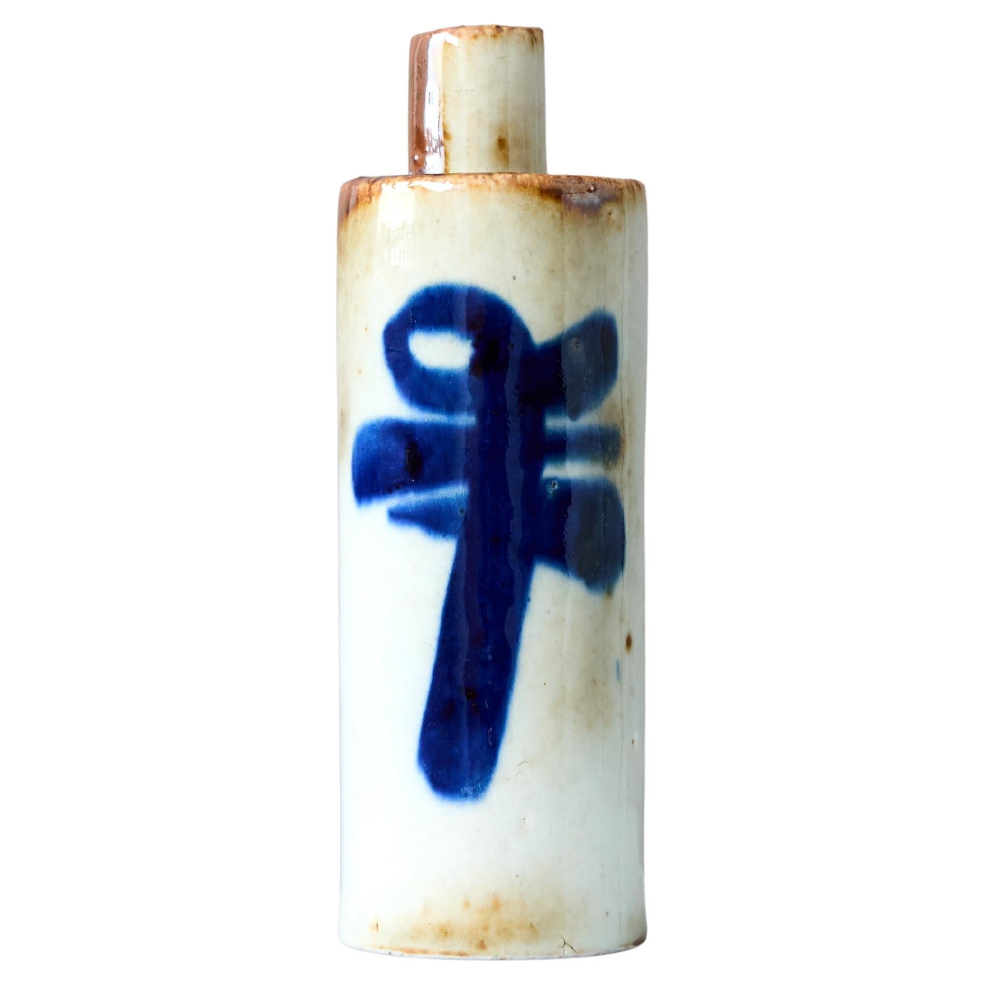 Rare Stoneware Candlestick by Bjorn Wiinblad. Rosenthal Germany, 1960s For Sale