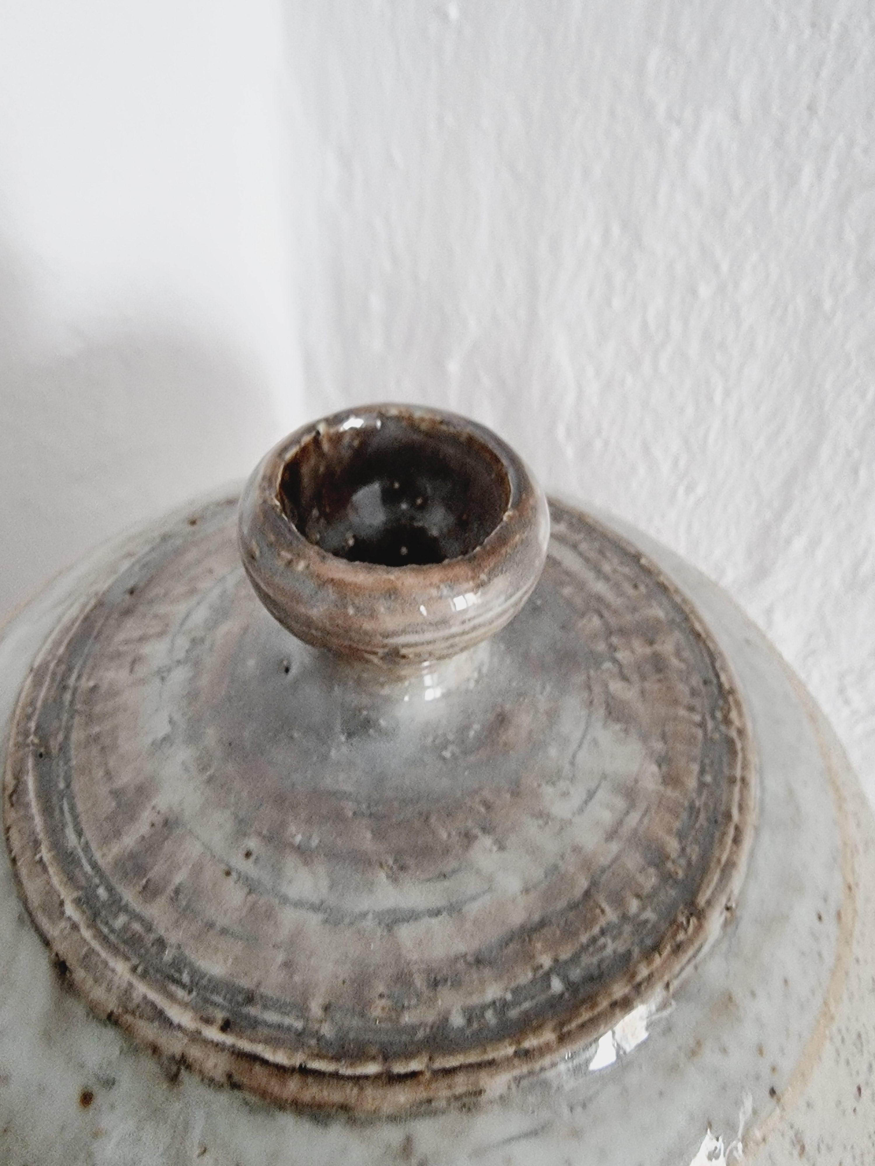 Late 20th Century Rare Stoneware Vase by Sylvia Leuchovius for Rörstrand, 1960/70s For Sale