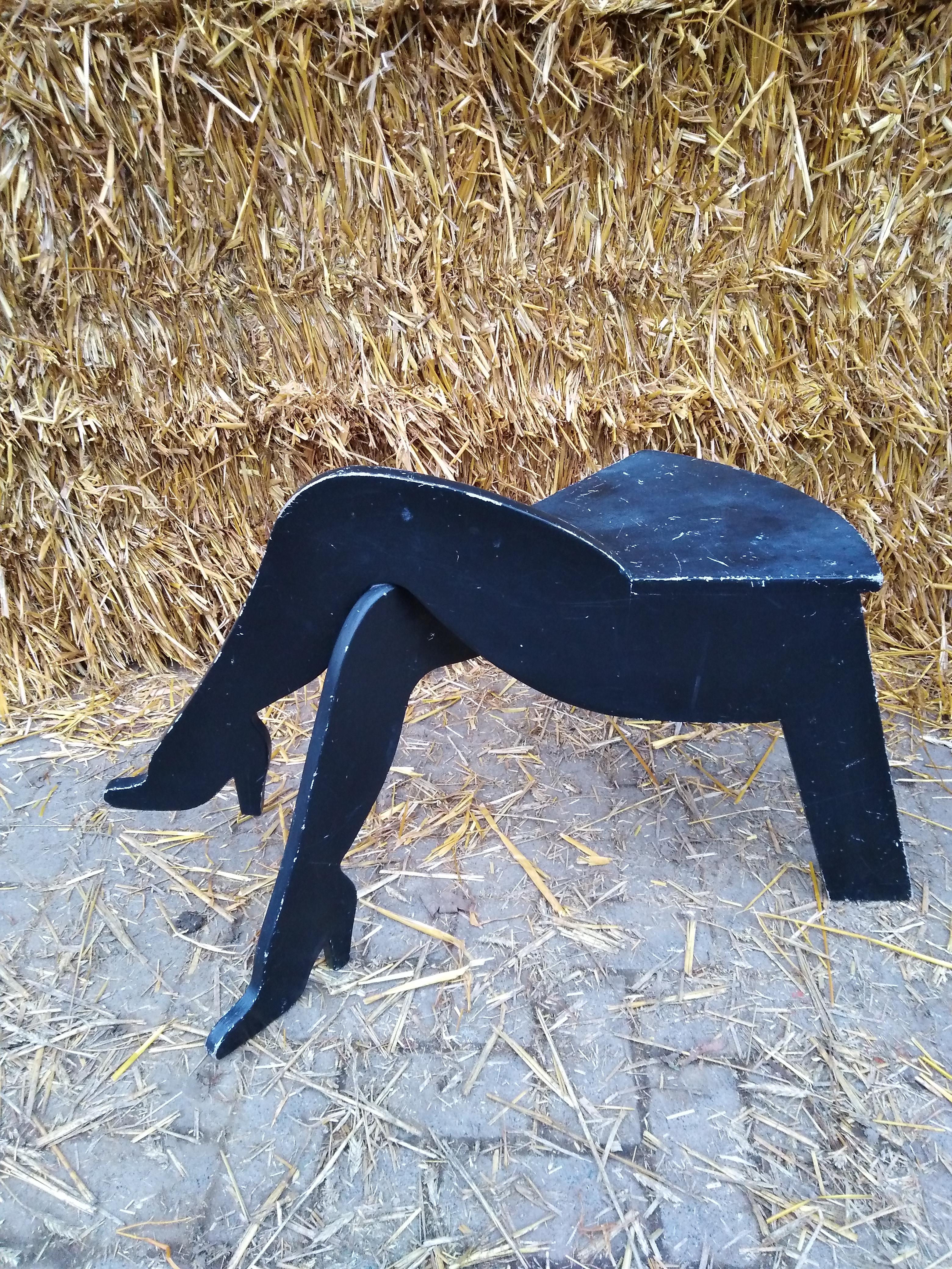 rare stool by Jean-Claude Biraben, France, 70s 4