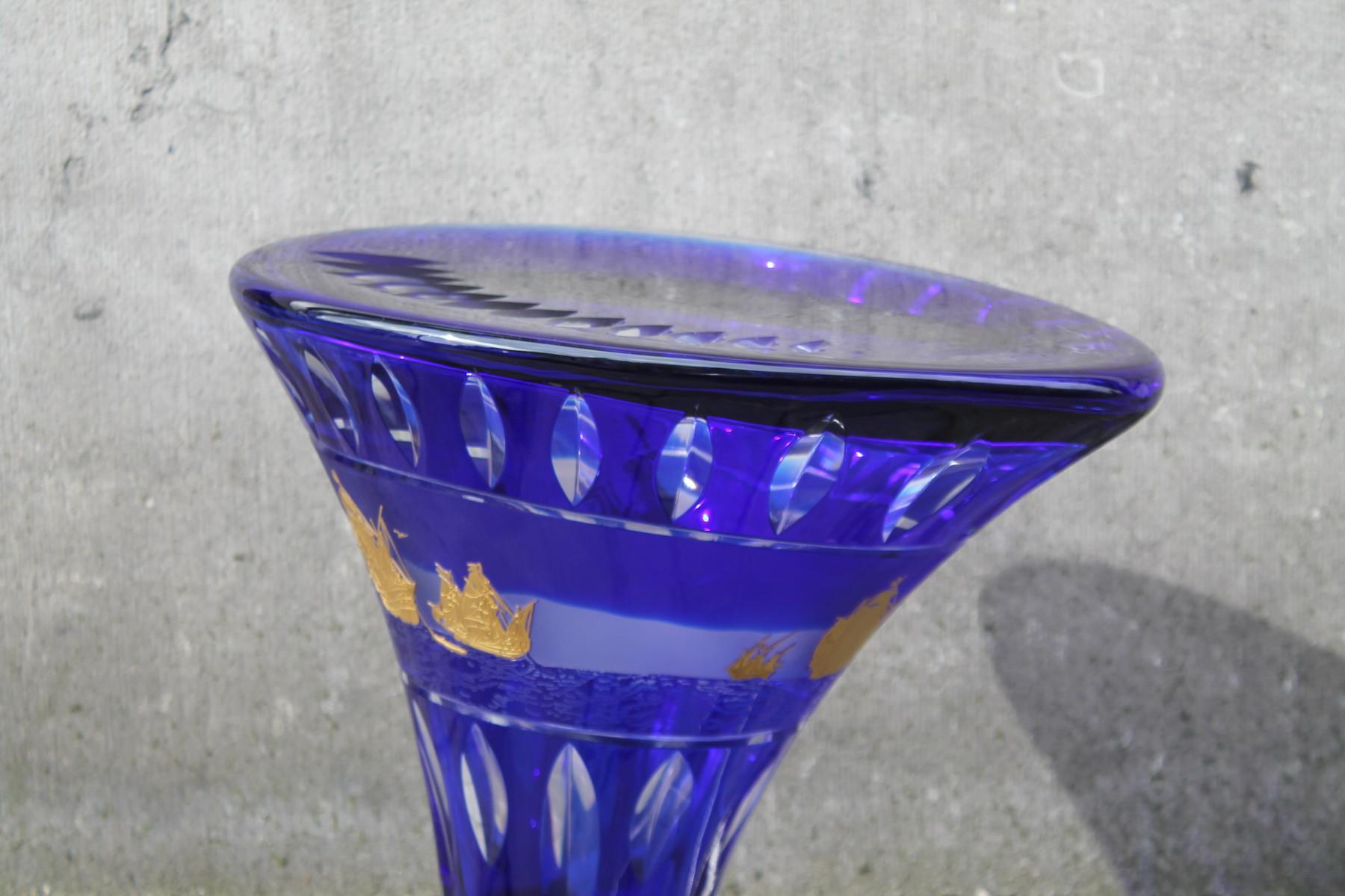 Rare Stool in Crystal from Val St Lambert In Good Condition In Brussels, BE