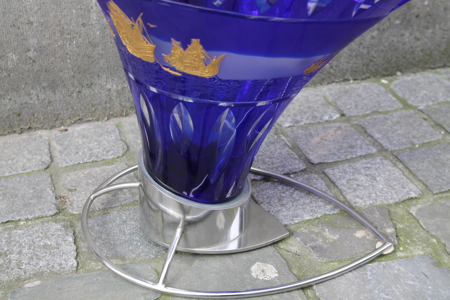 Mid-20th Century Rare Stool in Crystal from Val St Lambert