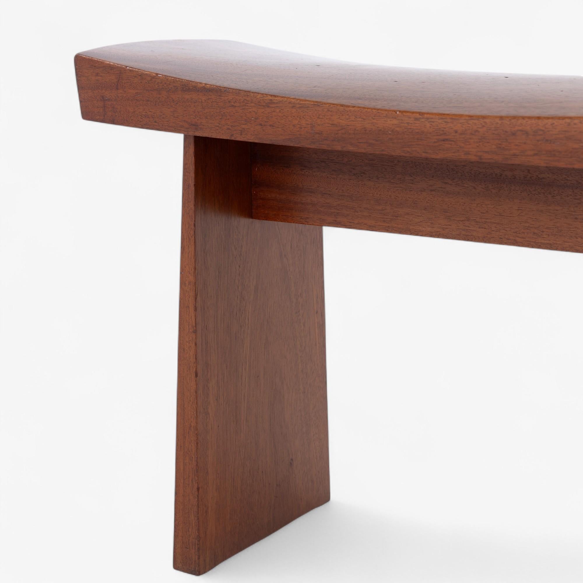 Raro taburete de caoba de Hans Kempe y Lars-Erik Ljunglöf en Bueno estado para la venta en Copenhagen, DK