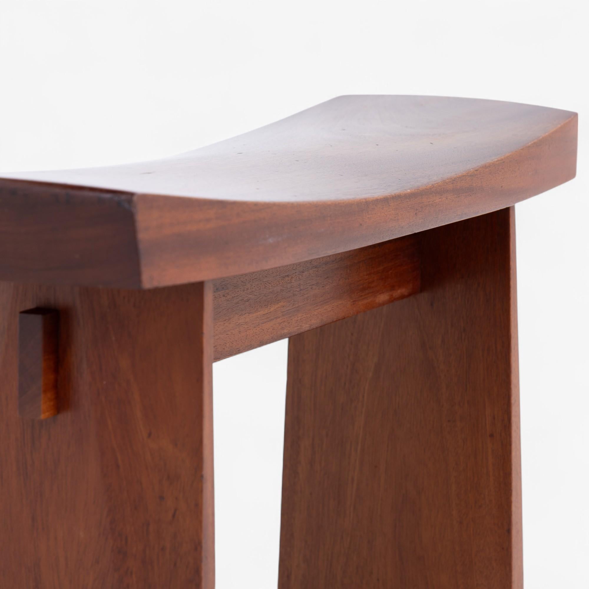 Raro taburete de caoba de Hans Kempe y Lars-Erik Ljunglöf en venta 1