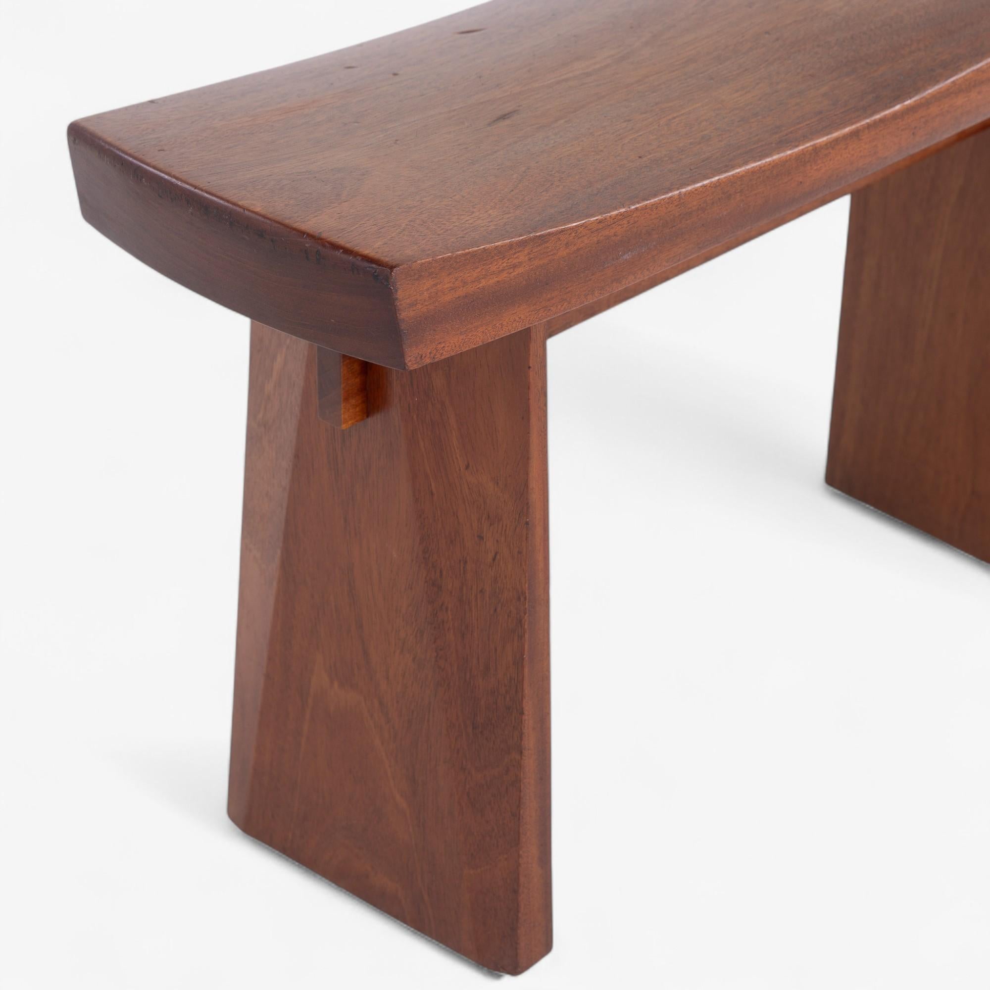 Raro taburete de caoba de Hans Kempe y Lars-Erik Ljunglöf en venta 2