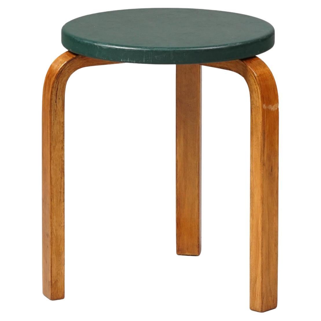 Rare stool model 60, Alvar Aalto, Artek, 1950s For Sale