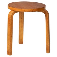 Rare Stool Model 60, Alvar Aalto, Oy Huonekalu- Ja Rakennustyötehdas, 1930/1940s