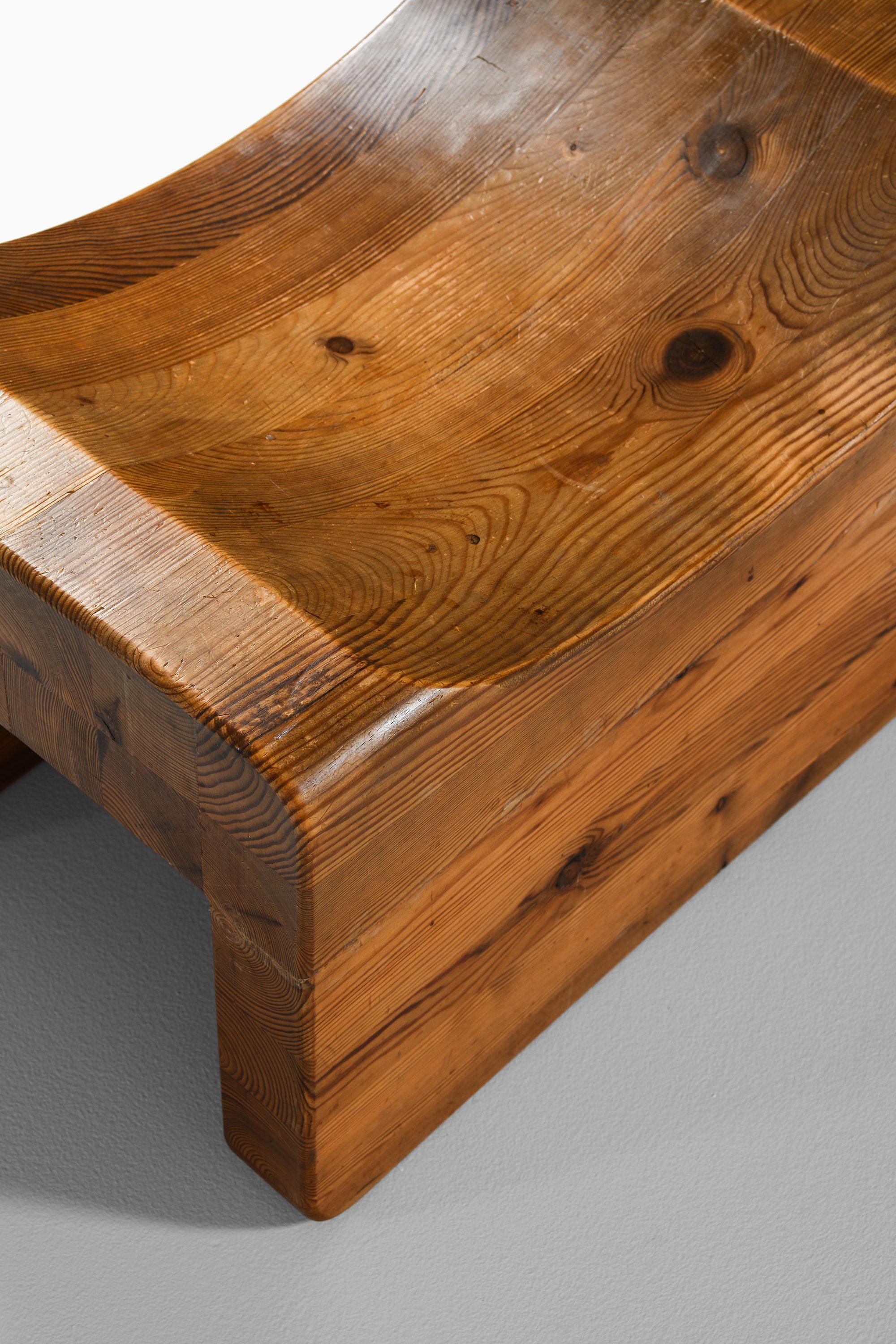Seltener Hocker 'Palle' in Kiefer, 1970er Jahre im Angebot 2