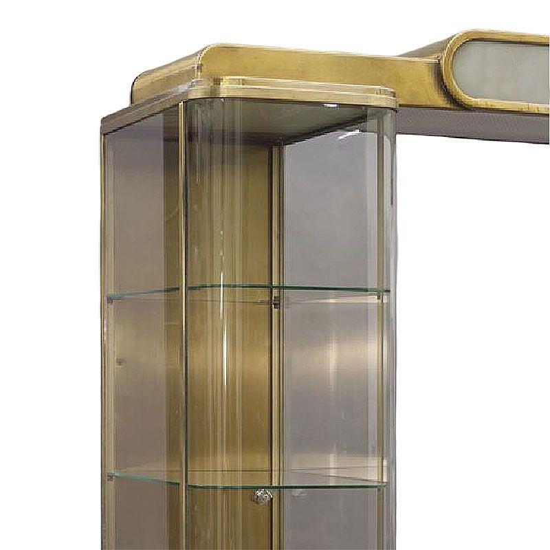 Raro espositore a doppia torre in ottone e Oak di Parker Pens, in stile Art Deco Streamline in vendita 1