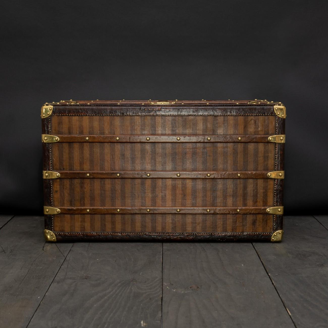 Rare Striped Louis Vuitton Trunk, circa 1885 1