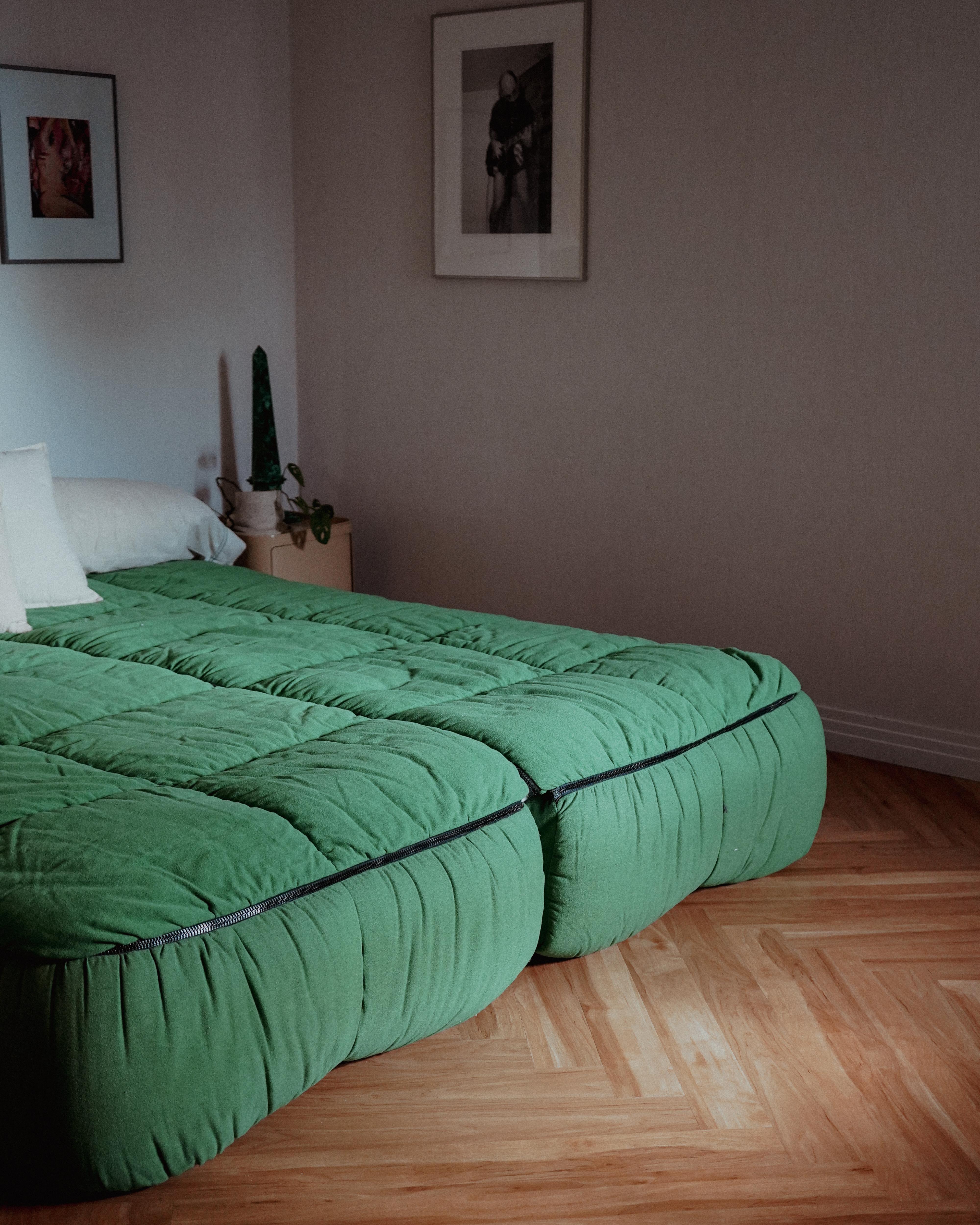 Rare Strips Queen Size Bed, Cini Boeri for Arflex, 1972 For Sale 4