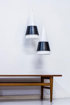 Rare "Struten" Pendant Lamps by Hans Bergström for Ateljé Lyktan, Sweden, 1950s