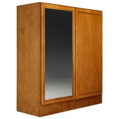 Seltenes Studio B.B.P.R. Kleiderschrank aus Ahornholz und verspiegeltem Glas, ca. 1933