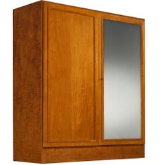 Rare Studio B.B.P.R. Wardrobe in Maple and Mirrored Glass ca. 1933