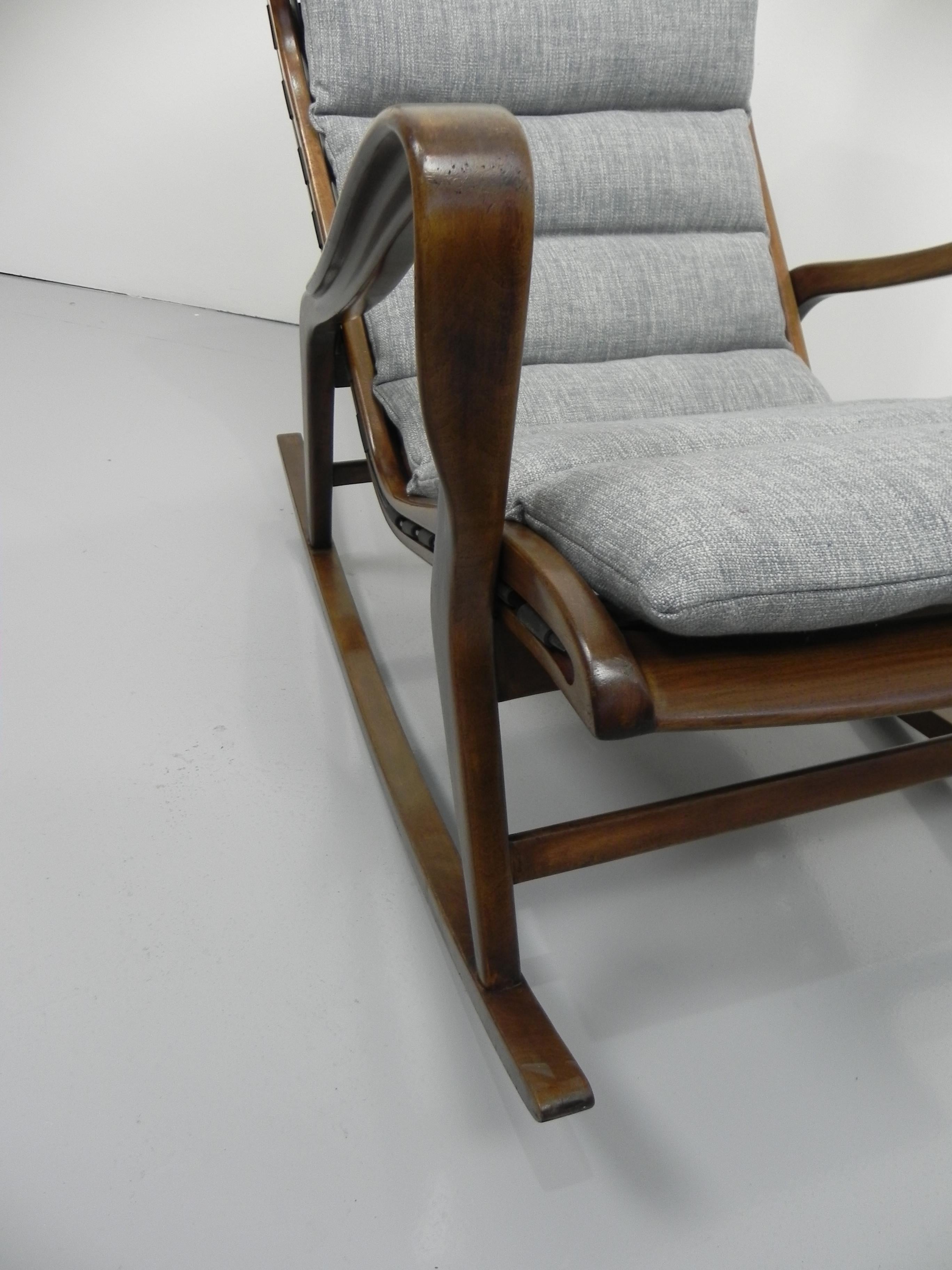 Rare Studio Cassina Rocking Chair Model 572 1