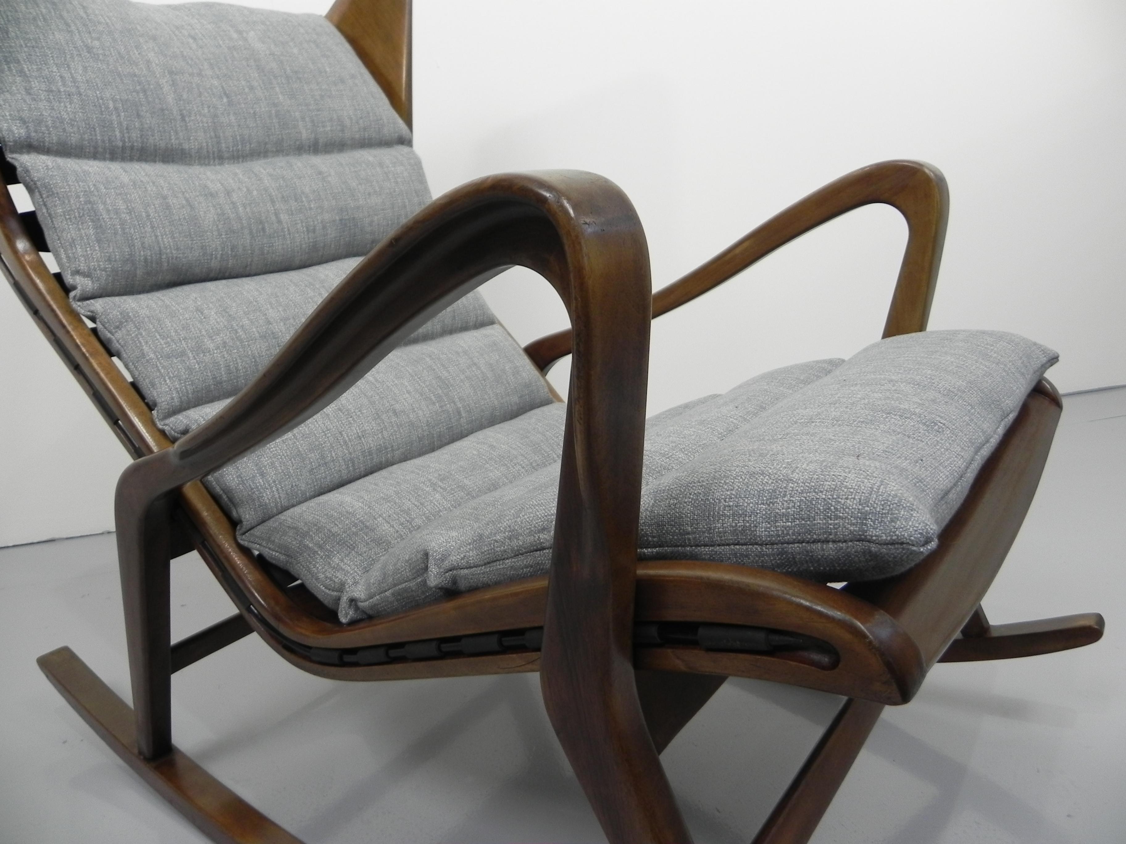 Rare Studio Cassina Rocking Chair Model 572 2