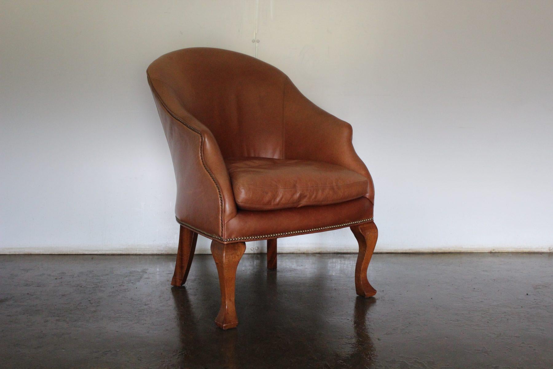 On offer on this occasion is an incredibly rare, and beautifully-presented Ralph Lauren “Beldon” Armchair, dressed in a peerless top-grade Tan-Brown Saddle Leather.

As you will no doubt be aware by your interest in this Ralph Lauren piece, this