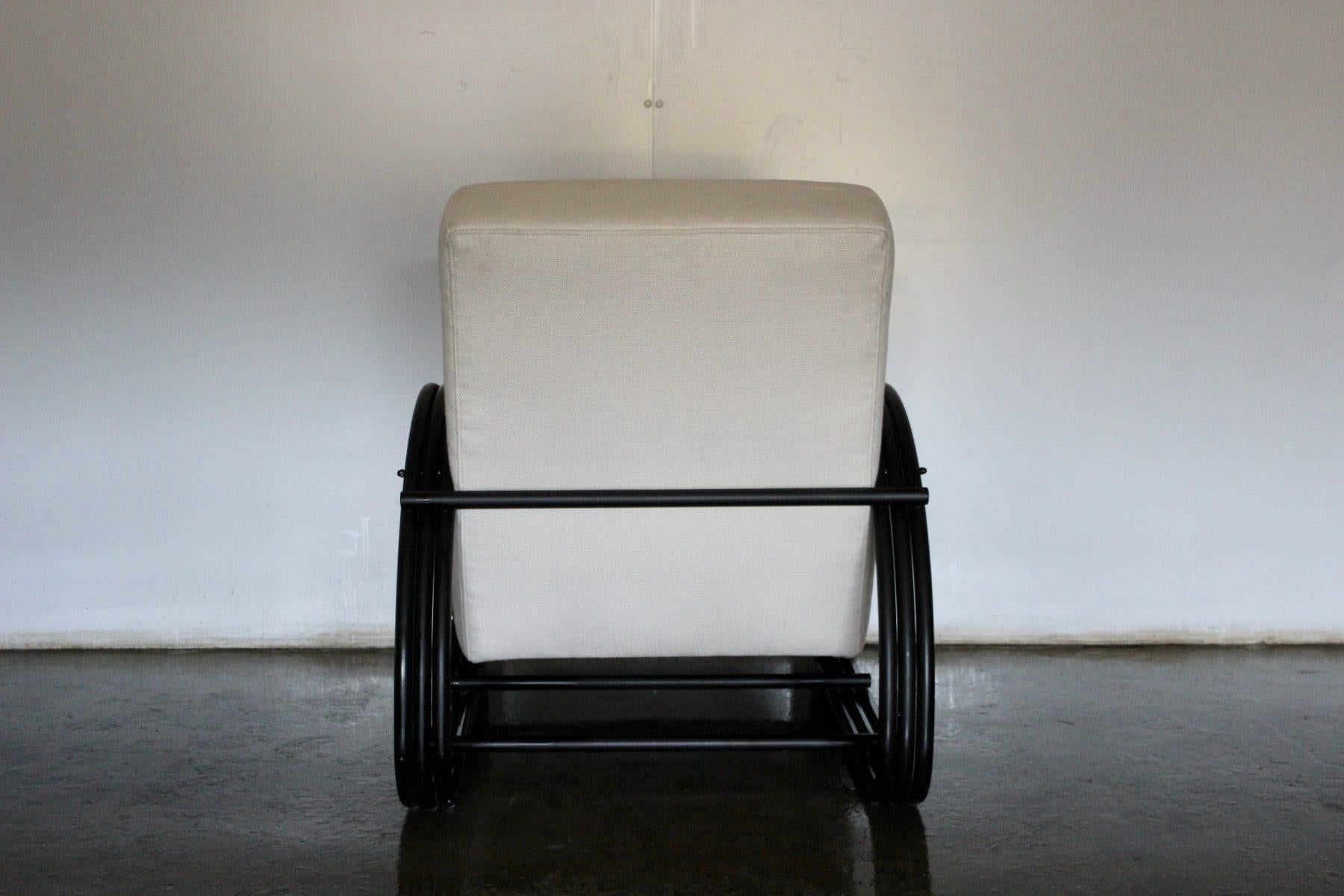 Rare Sublime Ralph Lauren “Hudson Street” Lounge Chair Armchair in Pale-Linen an For Sale 1