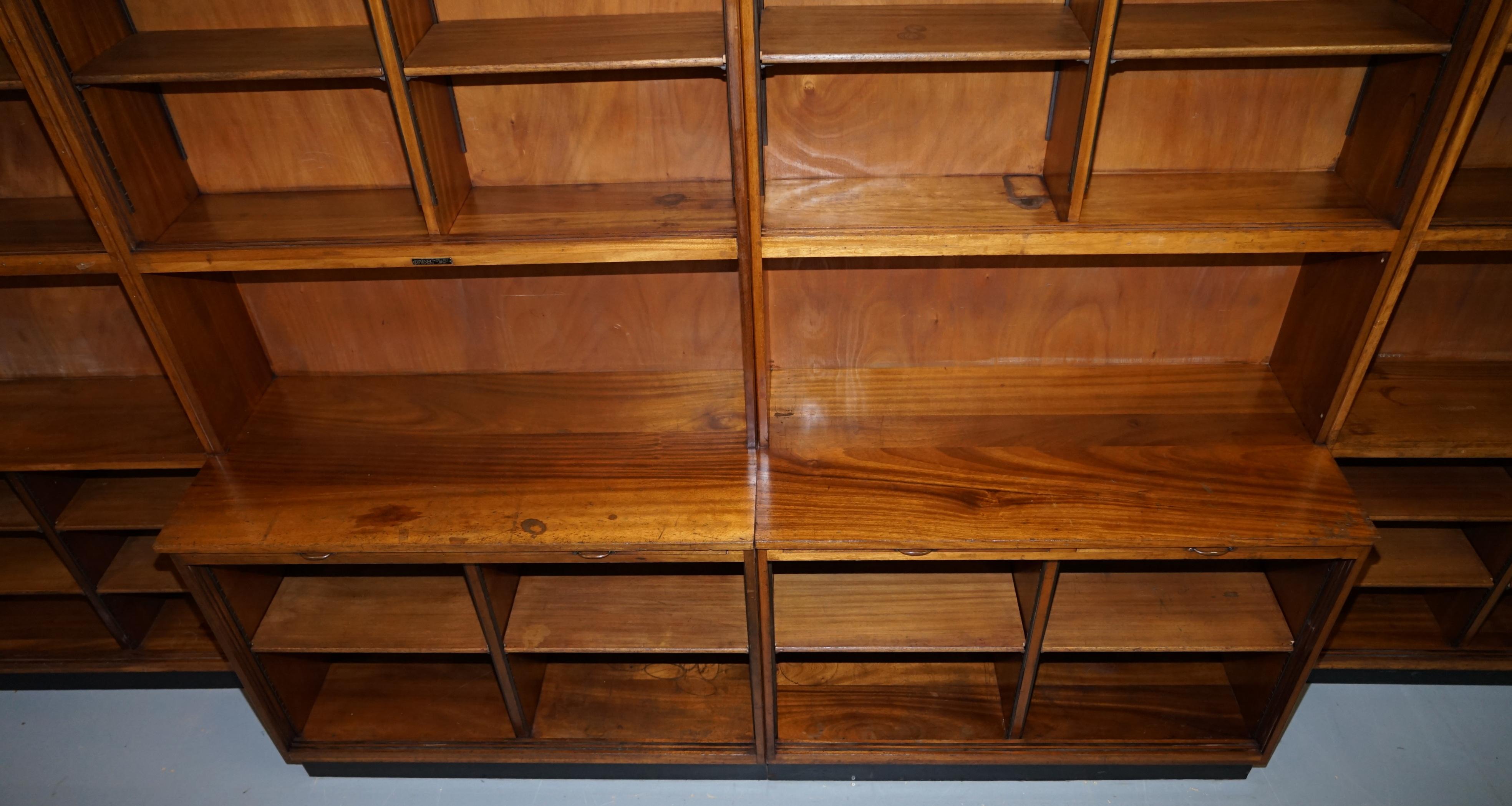 Rare Suite of Four 1940s Myers Old Street Shop Pharmacy Cabinets or Bookcases 4