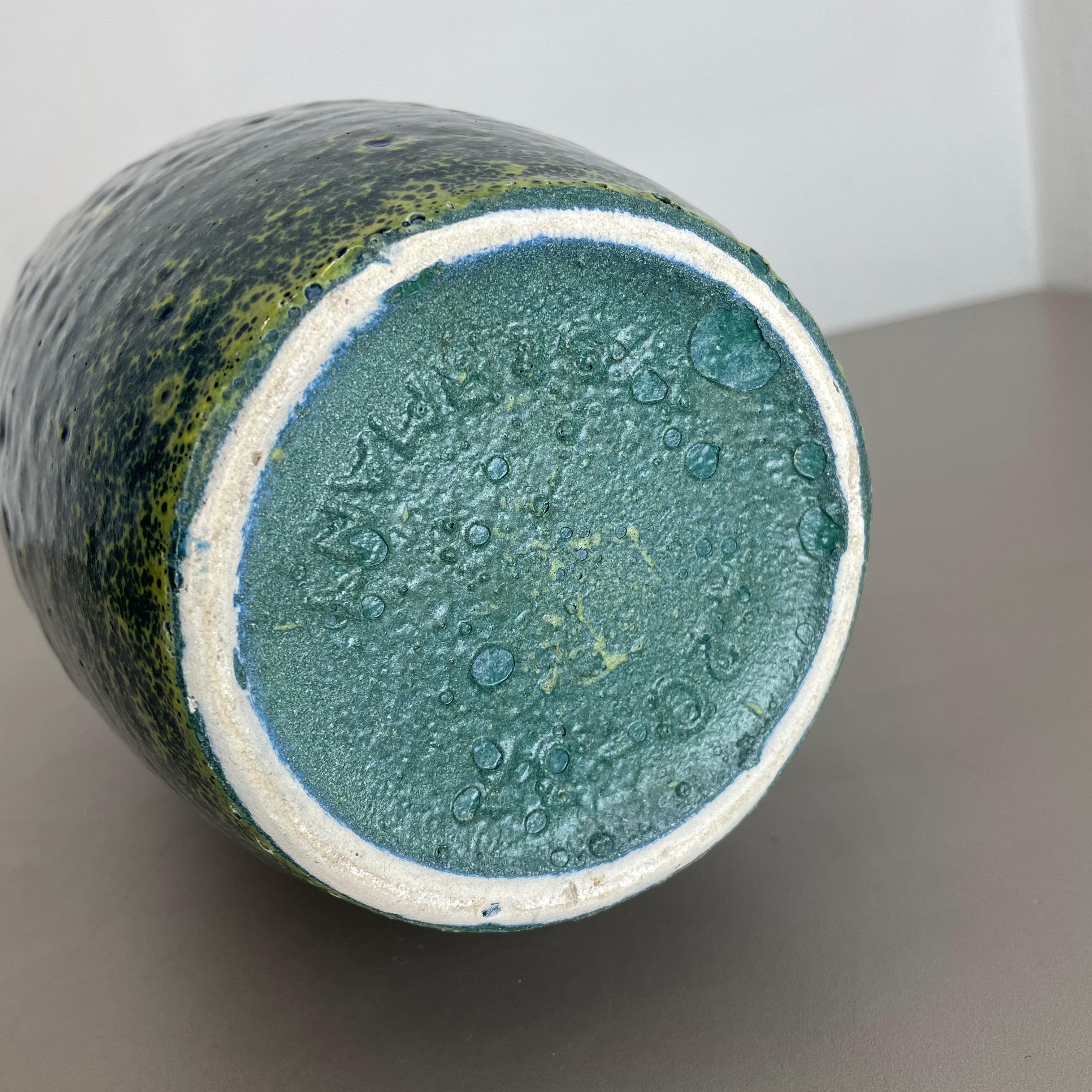 Seltene Superfarbene zerbrechliche Fat Lava Mehrfarbige Vase Scheurich, Deutschland WGP, 1970er Jahre im Angebot 8
