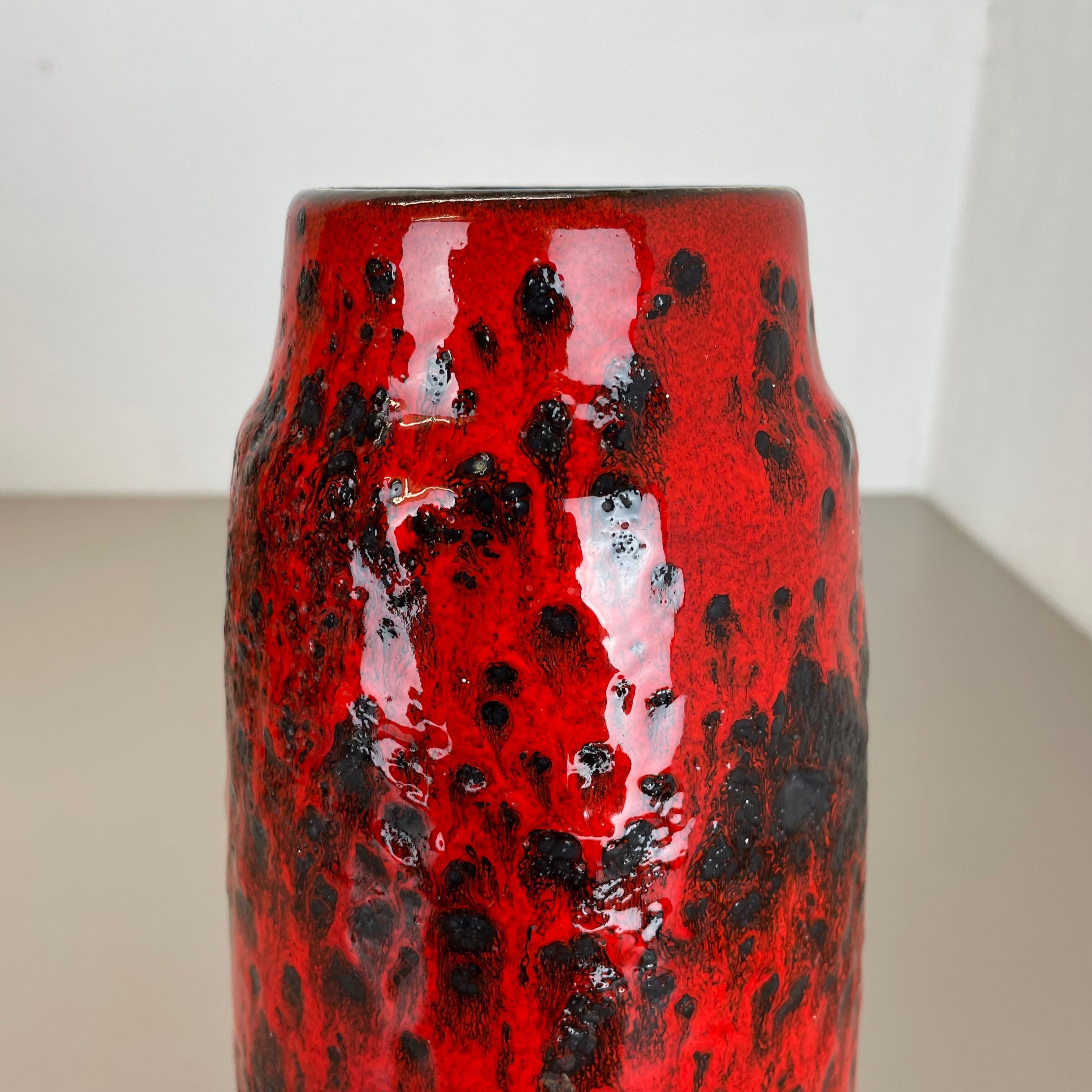 Rare Super Color Crusty Fat Lava Multi-Color Vase Scheurich, Germany WGP, 1970s For Sale 2