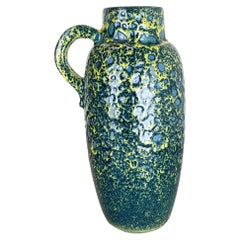 Seltene Superfarbene zerbrechliche Fat Lava Mehrfarbige Vase Scheurich, Deutschland WGP, 1970er Jahre