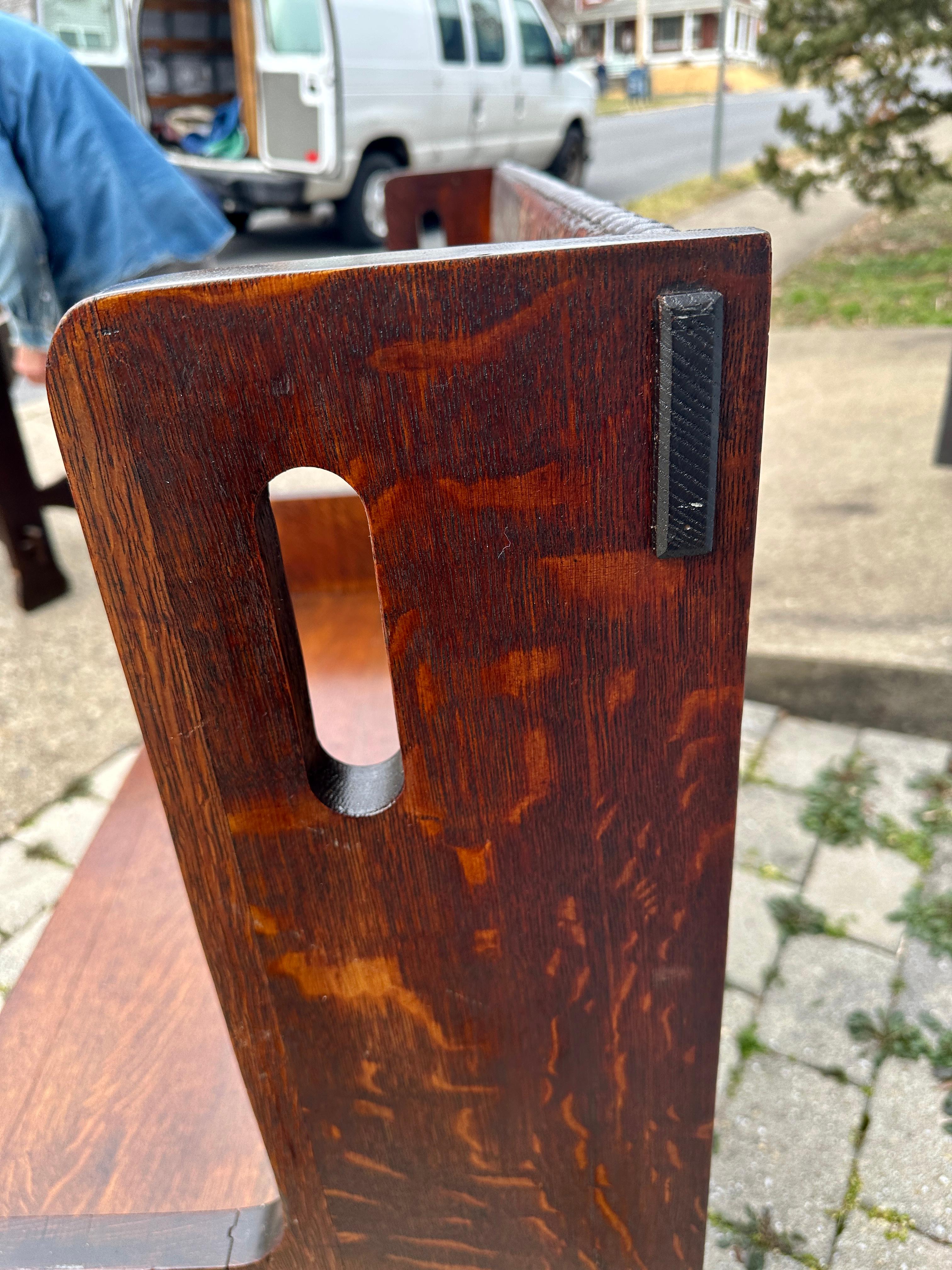 Rare SUPERB Early Gustav Stickley Hall Bench  SALE           SALE           SALE For Sale 4