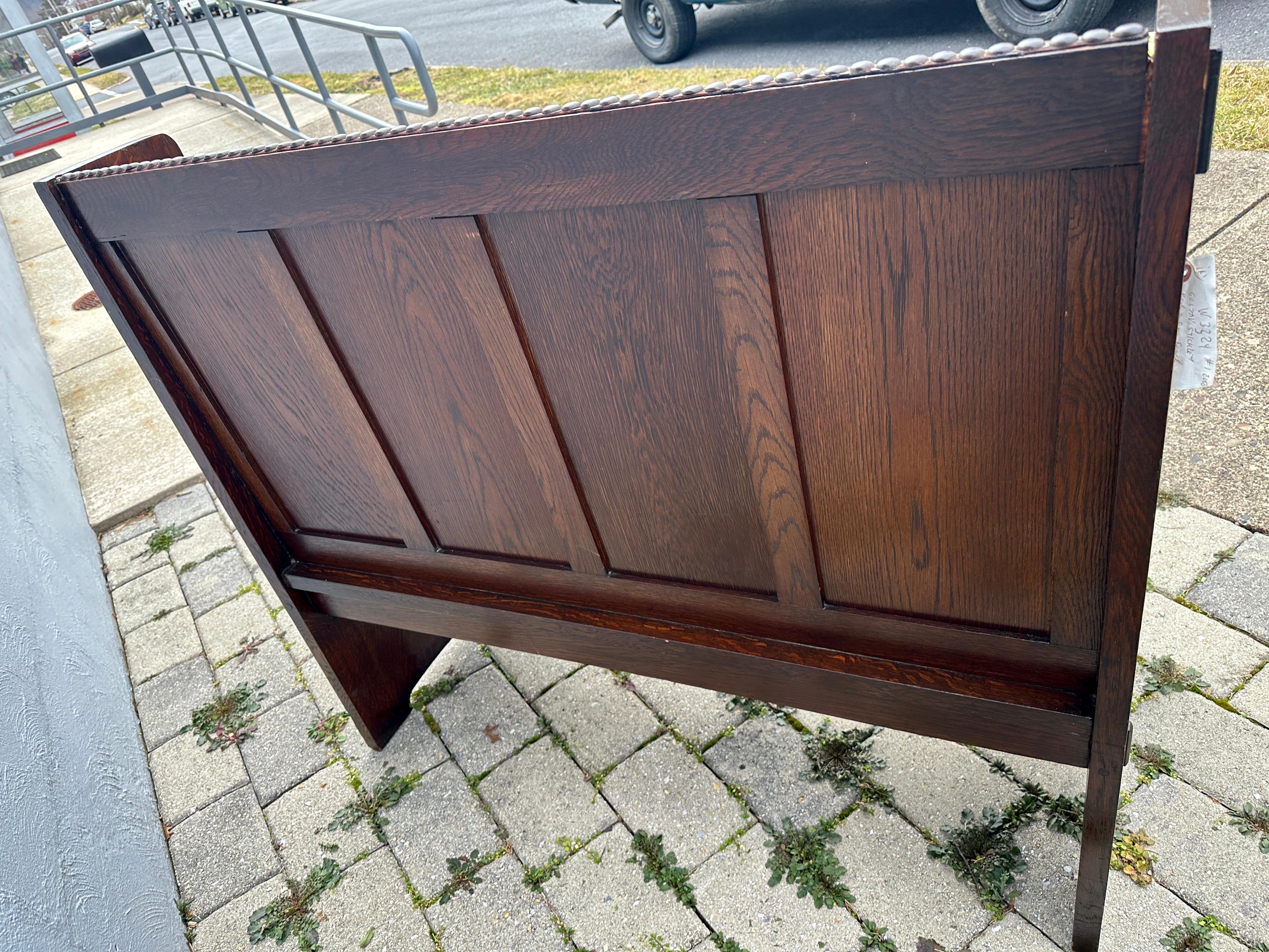 Rare SUPERB Early Gustav Stickley Hall Bench  SALE           SALE           SALE For Sale 5